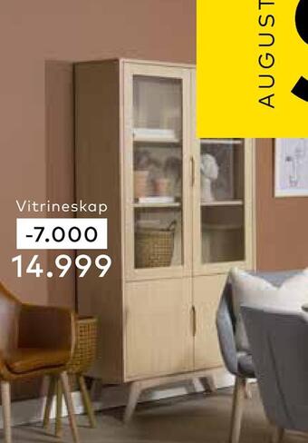 Skeidar Marte vitrineskap tilbud