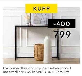 Skeidar Derby konsollbord tilbud