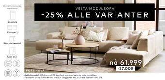 Skeidar Vesta modulsofa tilbud