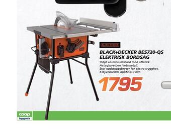 Coop Byggmix Black+decker bes720-qs elektrisk bordsag tilbud