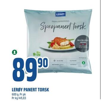 Coop Obs Lerøy panert torsk tilbud