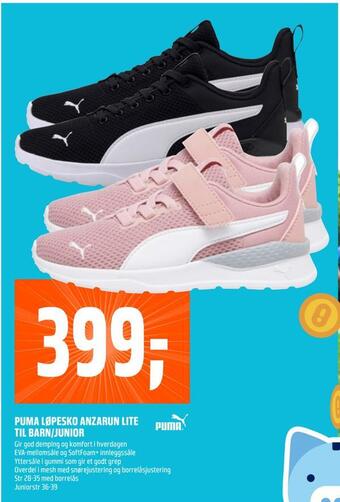 Coop Obs Puma løpesko anzarun lite til barn/junior tilbud