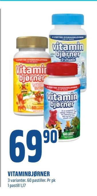 Coop Obs Vitaminbjørner tilbud