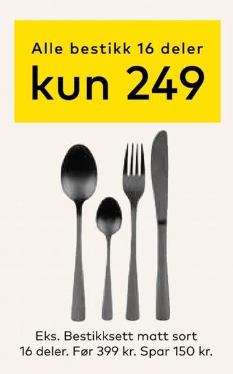 Skeidar Alle bestikk 16 deler tilbud