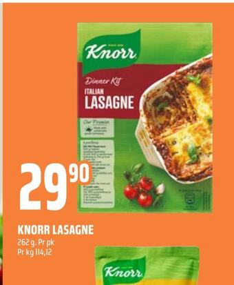 Coop Obs Knorr lasagne tilbud