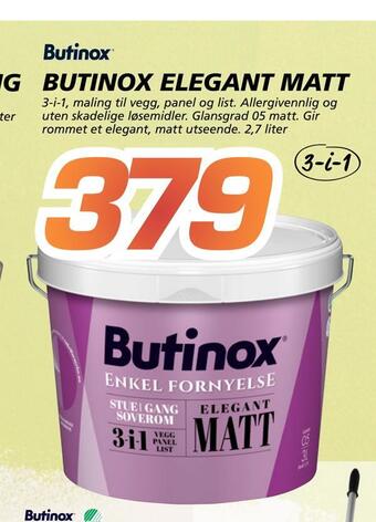 Coop Byggmix Butinox elegant matt tilbud