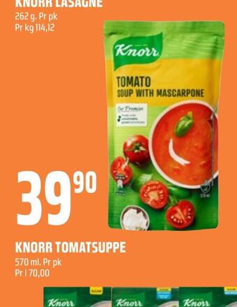 Coop Obs Knorr tomatsuppe tilbud