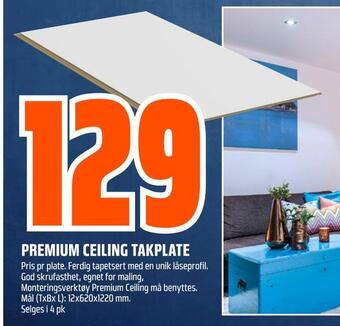 Obs Bygg Premium ceiling takplate tilbud