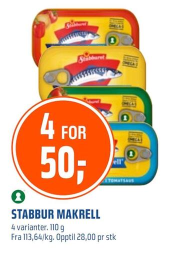Coop Obs Stabbur makrell tilbud