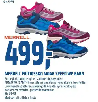 Coop Obs Merrell fritidssko moab speed wp barn tilbud