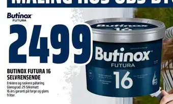 Obs Bygg Butinox futura 16 selvrensende tilbud