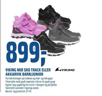 Coop Obs Viking mid sko track eller akkarvik barn/junior tilbud