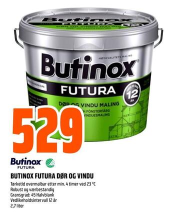 Obs Bygg Butinox futura dør og vindu tilbud