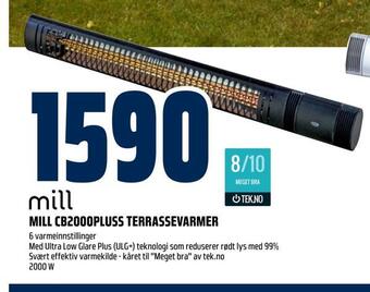 Obs Bygg Mill cb2000pluss terrassevarmer tilbud