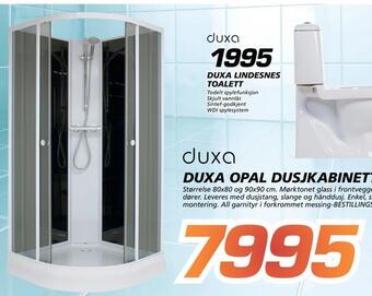 Coop Byggmix Duxa opal dusjkabinett tilbud