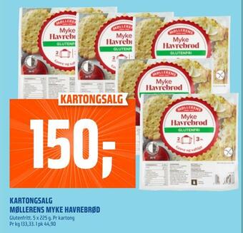 Coop Obs Kartongsalg møllerens myke havrebrød tilbud