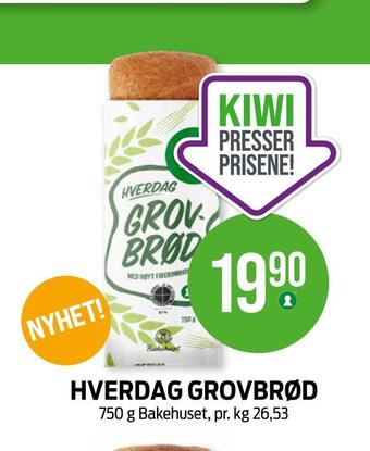Kiwi Hverdag grovbrød tilbud
