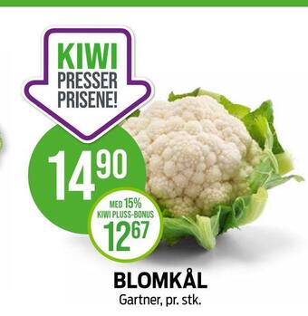 Kiwi Blomkål tilbud