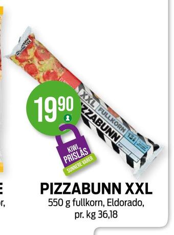 Kiwi Pizzabunn xxl tilbud