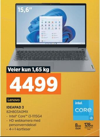 POWER Lenovo ideapad 3 tilbud