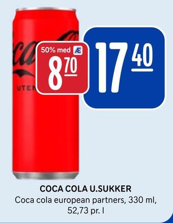 Rema 1000 Coca cola u.sukker tilbud