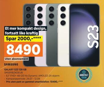 POWER Samsung galaxy s23 128 gb tilbud