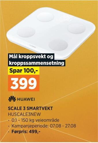 POWER Huawei scale 3 smartvekt tilbud