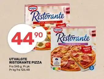 Coop Marked Utvalgte ristorante pizza tilbud