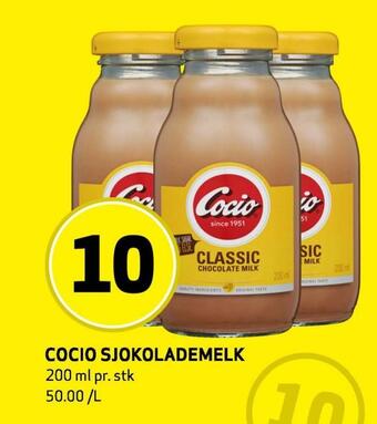 Bunnpris Cocio sjokolademelk tilbud