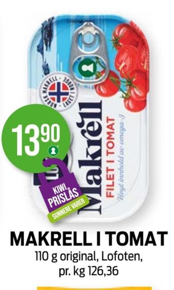 Kiwi Lofoten makrell tilbud