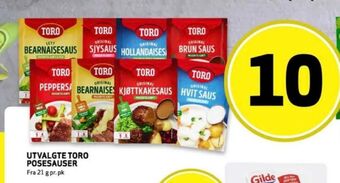 Bunnpris Toro saus tilbud