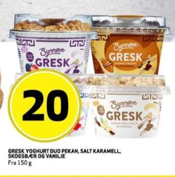 Bunnpris Synnøve finden yoghurt tilbud