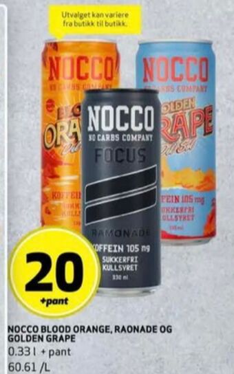 Bunnpris Nocco energidrikk tilbud