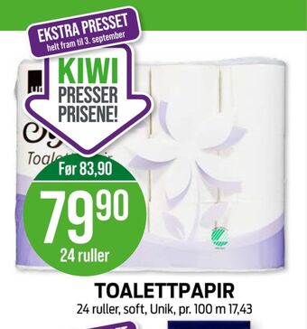 Kiwi Soft toalettpapir tilbud