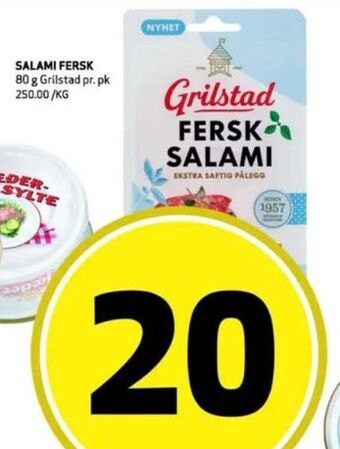 Bunnpris Grilstad salami fersk tilbud