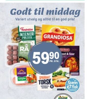 Joker Finsbråten wienerpølser tilbud
