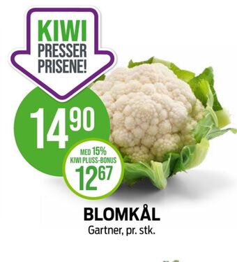 Kiwi Gartner blomkål tilbud