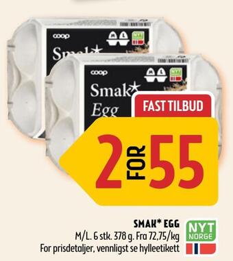 Coop Prix Smak* egg tilbud