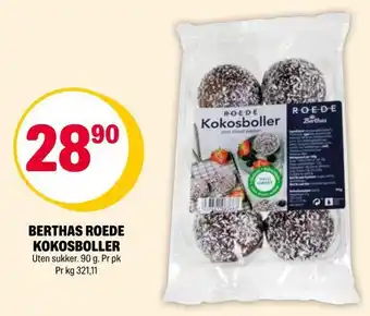 Coop Extra Berthas roede kokosboller tilbud