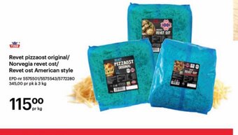 Storcash Revet pizzaost original/ Norvegia revet ost/ Revet ost American style tilbud