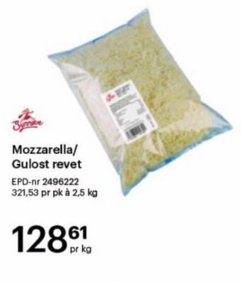 Storcash Mozzarella/ Gulost revet tilbud