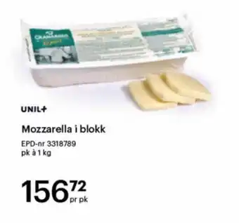 Storcash Mozzarella i blokk tilbud