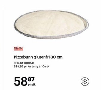 Storcash Pizzabunn glutenfri 30 cm tilbud