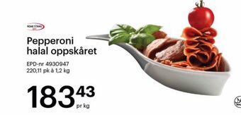 Storcash Pepperoni halal oppskåret tilbud