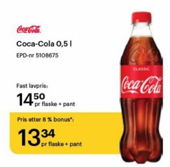 Storcash Coca-Cola 0,5L tilbud