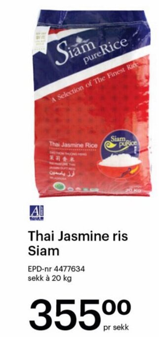 Storcash Thai Jasmine ris Siam tilbud