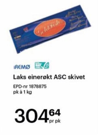 Storcash Laks einerøkt ASC skivet tilbud
