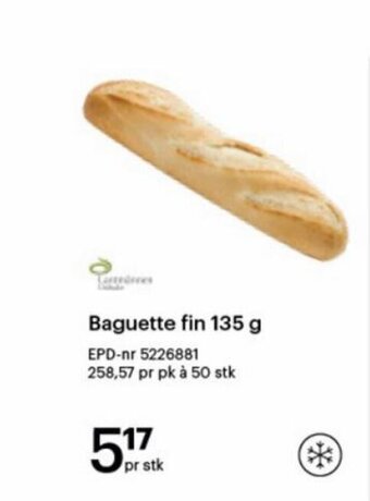 Storcash Baguette fin 135 g tilbud