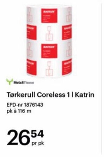 Storcash Tørkerull Coreless 1 | Katrin tilbud
