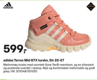 XXL Sport Adidas terrex mid gtx tursko, str 22-27 tilbud